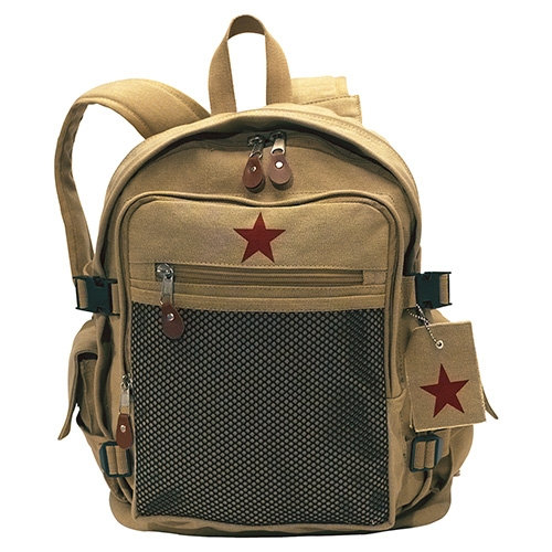 Ruksak DELUXE VINTAGE STAR KHAKI