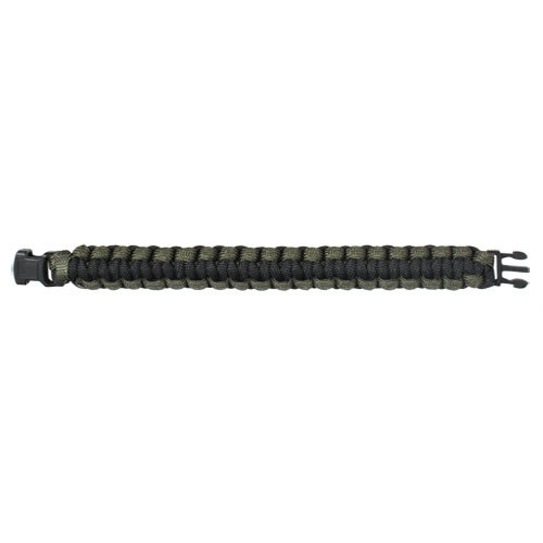 Náramok SURVIVAL PARACORD OLIV-ČIERNY