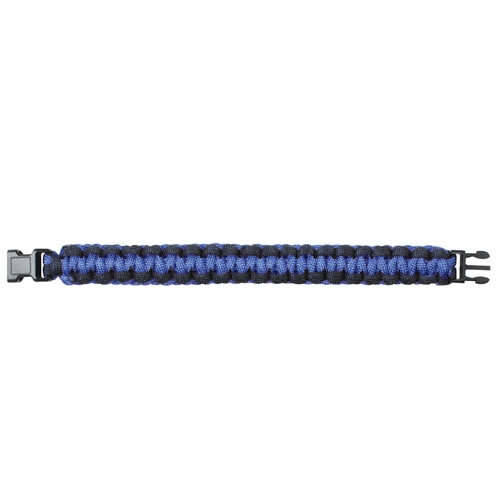 Náramok SURVIVAL PARACORD MODRO-ČIERNY