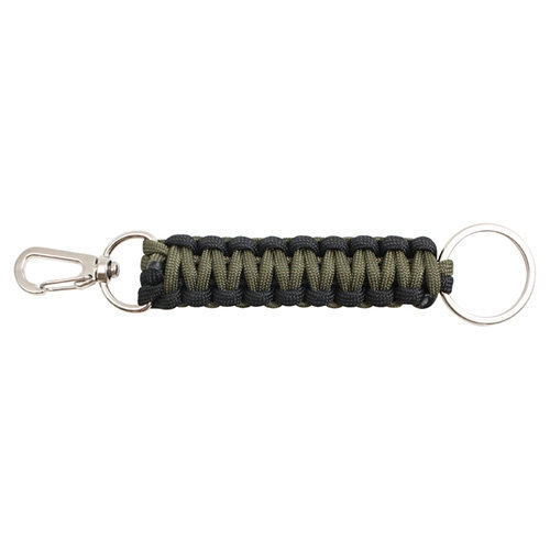 Kľúčenka PARACORD ZELENO-ČIERNA