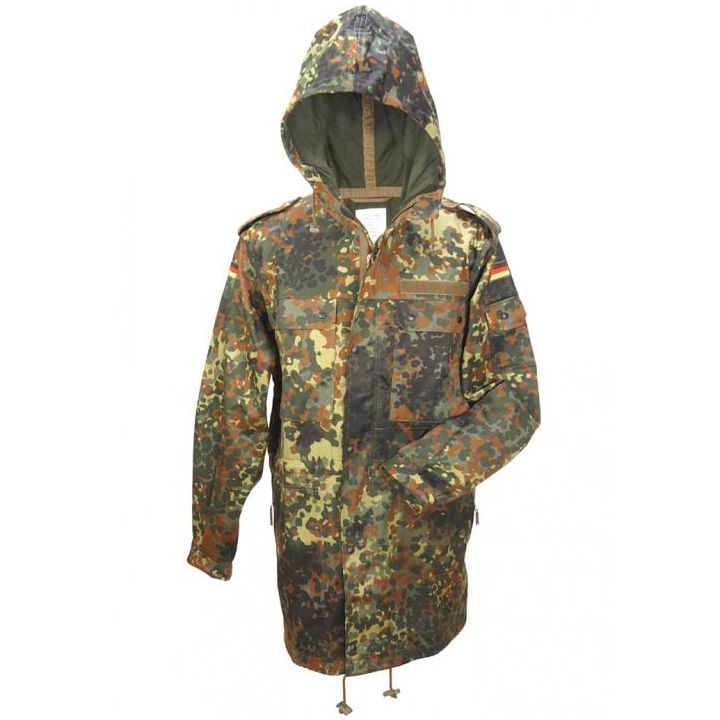 Bunda BW s kapucňou a bez vložky FLECKTARN