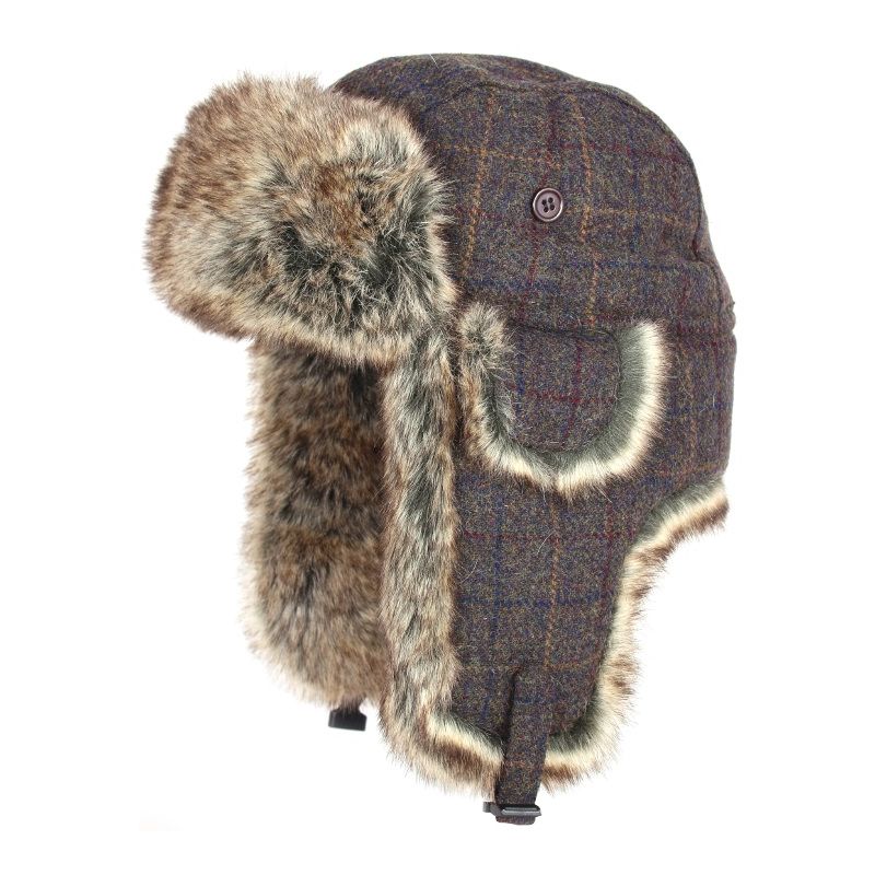 Baranica WOOL TRAPPER Brown Check