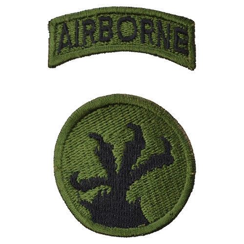 Nášivka 17th  AIRBORNE DIVISON - OLIV