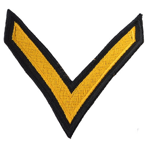 Nášivka US hodnosť PRIVATE - ZLATÁ