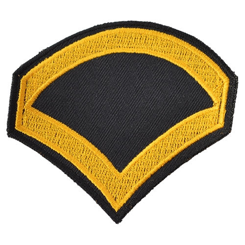 Nášivka US hodnosť PRIVATE FIRST CLASS - ZLATÁ