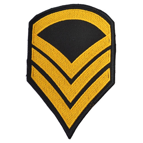 Nášivka US hodnosť STAFF SERGEANT - ZLATÁ