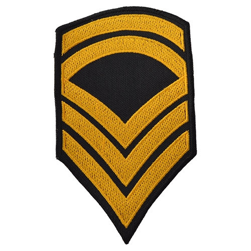 Nášivka US hodnost SERGEANT FIRST CLASS - ZLATÁ