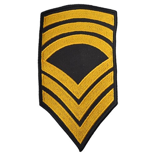 Nášivka US hodnosť MASTER SERGEANT - ZLATÁ