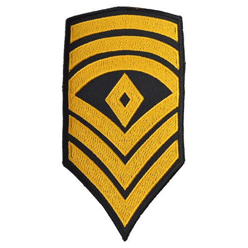Nášivka US hodnosť FIRST SERGEANT - ZLATÁ