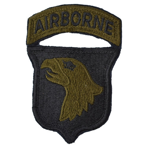 Nášivka 101st AIRBORNE DIVISION - ČIERNA