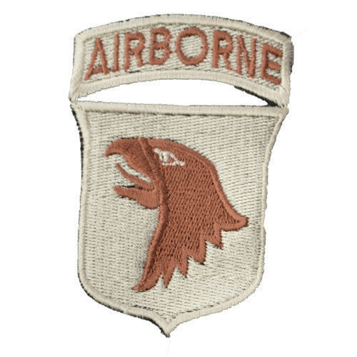 Nášivka 101st AIRBORNE DIVISION PIESKOVÁ