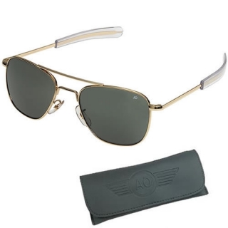 Okuliare pilotné US AIR FORCE originál 52mm ZLATÉ