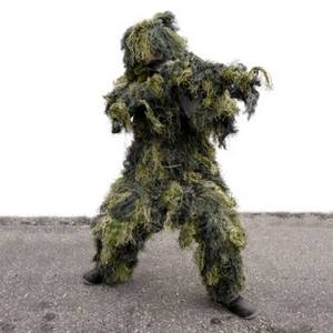 Prestrojenie maskovacie GHILLIE SUIT WOODLAND 4ks