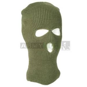 Kukla BALACLAVA s 3 otvormi OLIV