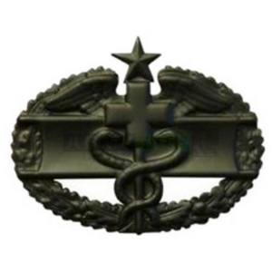 Odznak US COMBAT MEDICAL 2nd AWARD ČIERNA