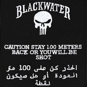 Nášivka BLACKWATER 100 metrov
