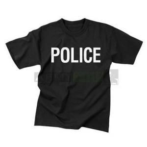 Tričko POLICE ČIERNE
