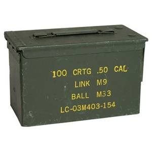 Bedňa na muníciu US CAL.50 kovová stredná použitá