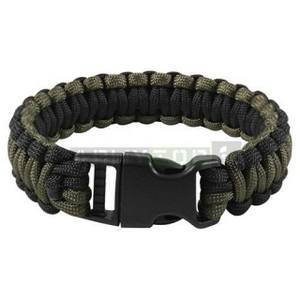 Náramok SURVIVAL PARACORD DELUXE OLIV-ČIERNY