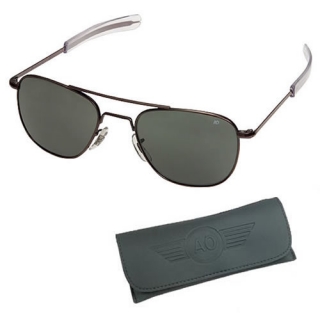 Okuliare pilotné US AIR FORCE originál 52mm polarizačné ČIERNE