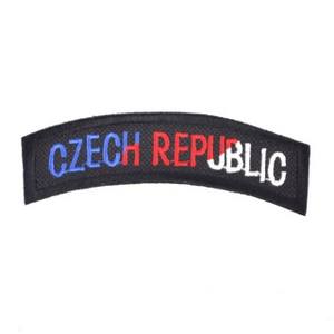 Nášivka oblúčik CZECH REPUBLIC trikolóra