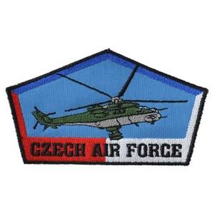 Nášivka CZECH AIR FORCE s vrtulníkom MI-24V - BAREVNÁ