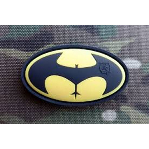 Nášivka BUTTMAN plast velcro ŽLTÁ/ČIERNA