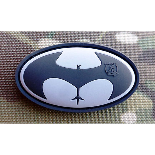 Nášivka BUTTMAN plast velcro SIVÁ/ČIERNA