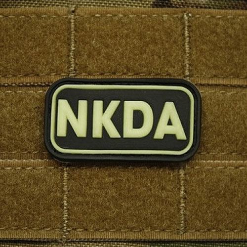 Nášivka KRV NKDA plast GLOW IN THE DARK