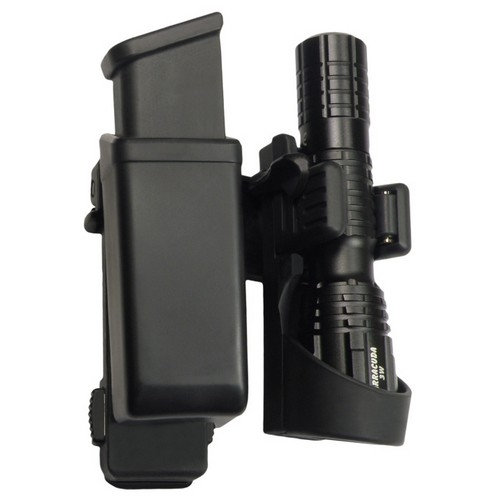 Púzdro rotačné MOLLE pre zásobník 9mm Luger a baterku